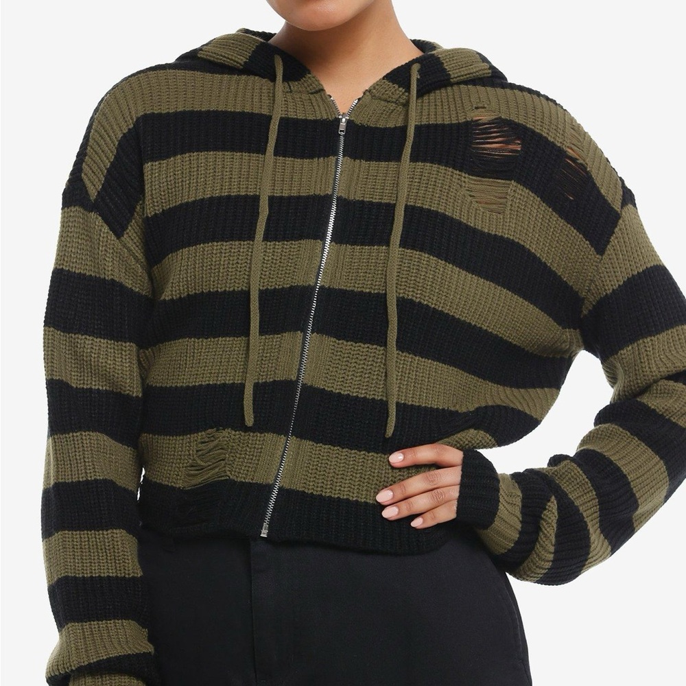 Social Collision Striped Knit Sweater